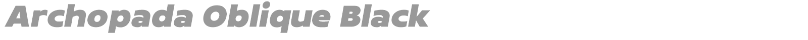 Archopada font preview